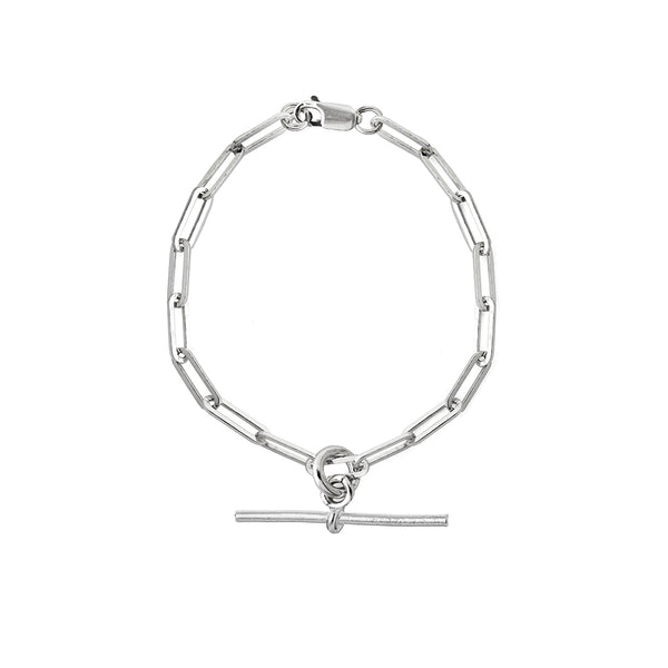 Renné Jewellery Trace Chain Bracelet Plain T Bar