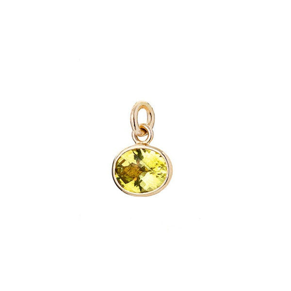 Renné Jewellery 9 Carat Gold Lemon Quartz Sweetie Charm