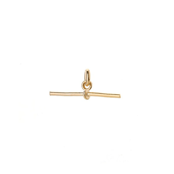 Renné Jewellery 18 Carat Gold Plated Plain T Bar Charm