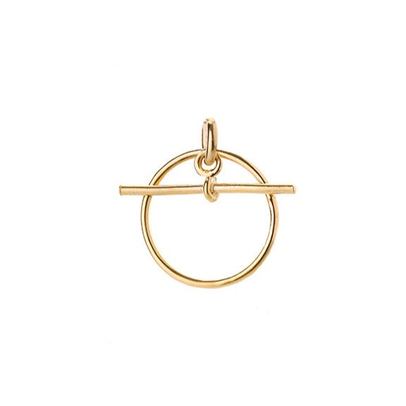 Renné Jewellery 18 Carat Gold Plated T Bar Charm