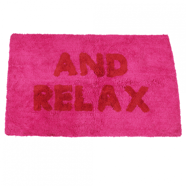 BUNNY AND CLARKE And Relax - Pink Bath Mat