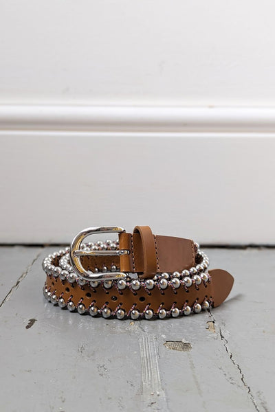 Marant Etoile Civan Beaded Leather Belt