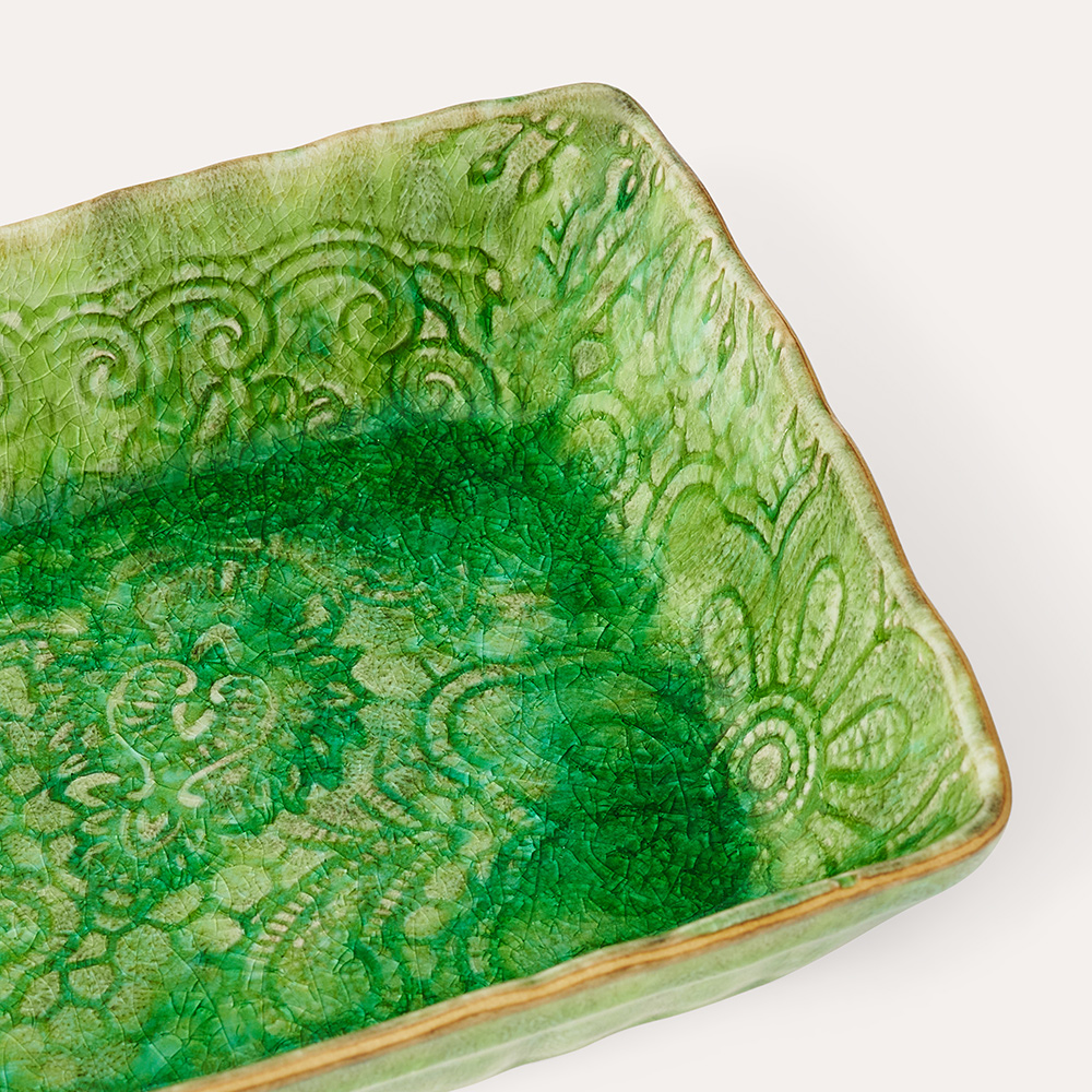 Stahl Ceramics Gratin Dish in Seaweed