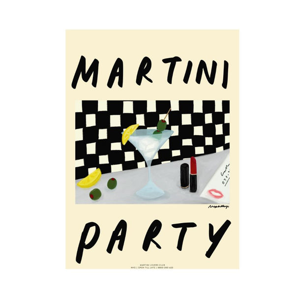 Nephthys Foster A2 Martini Party Print