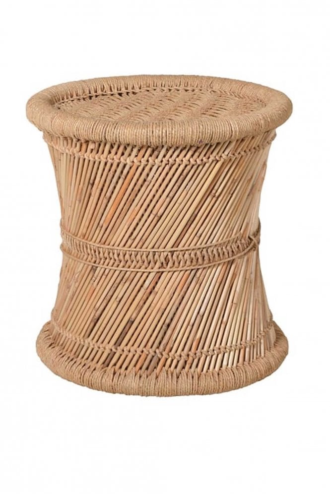 The Home Collection Mudda Woven Bamboo Stool