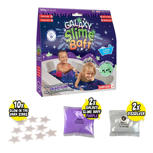 Zimpli Kids Young Explorer Galaxy Slime Baff Kids Sensory Bath Toy