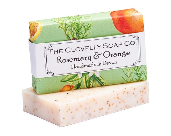 The Clovelly Soap Company 100g Rosemary and Orange Exfoliating Soap