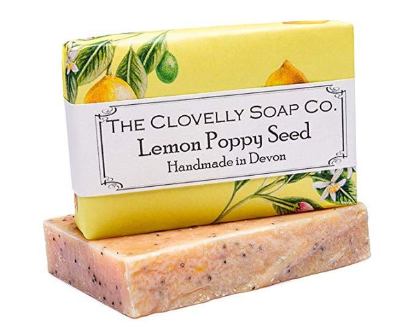 The Clovelly Soap Company Lemon and Poppy Seed Exfoliating Soap