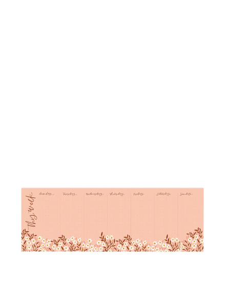 1canoe2 Tiny Floral Weekly Notepad