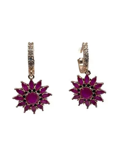sixton-london-ruby-flower-earrings