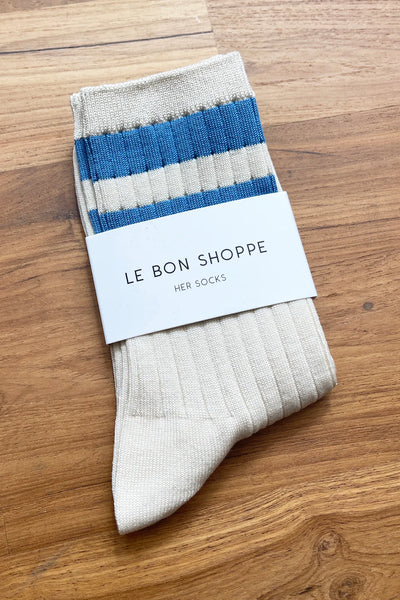 Le Bon Shoppe Her Varsity Blue Socks
