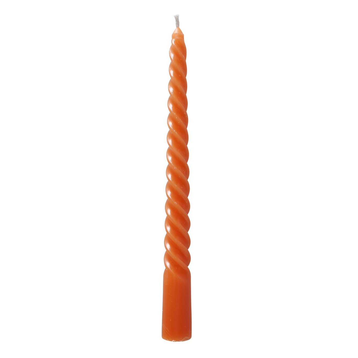 &Quirky Pumpkin Orange Twisto Taper Candles : Pack of 6