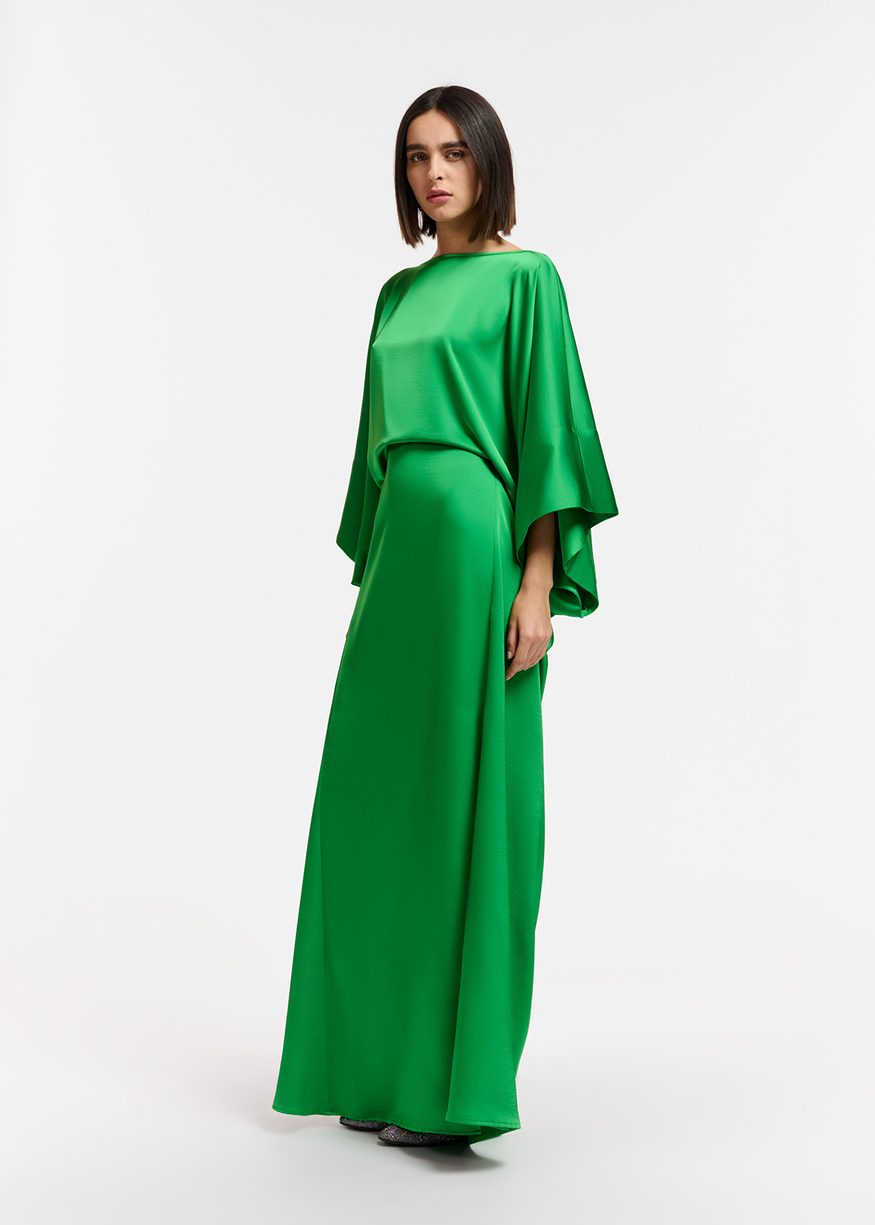 Trouva: Green Satin Gown