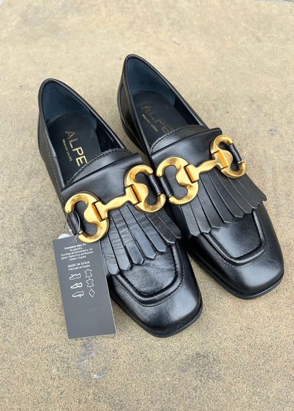 Alpe Gold Buckle Loafer