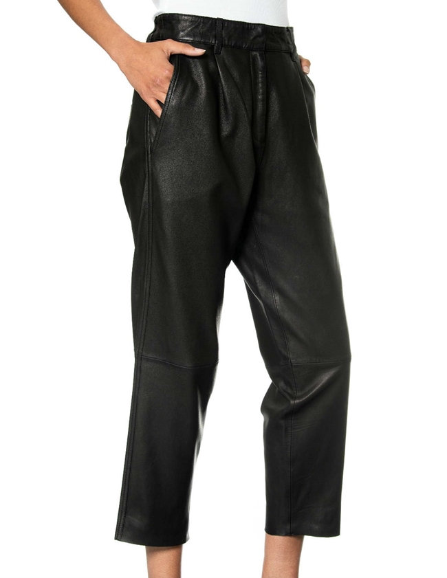 MDK Black Iris Leather Trousers