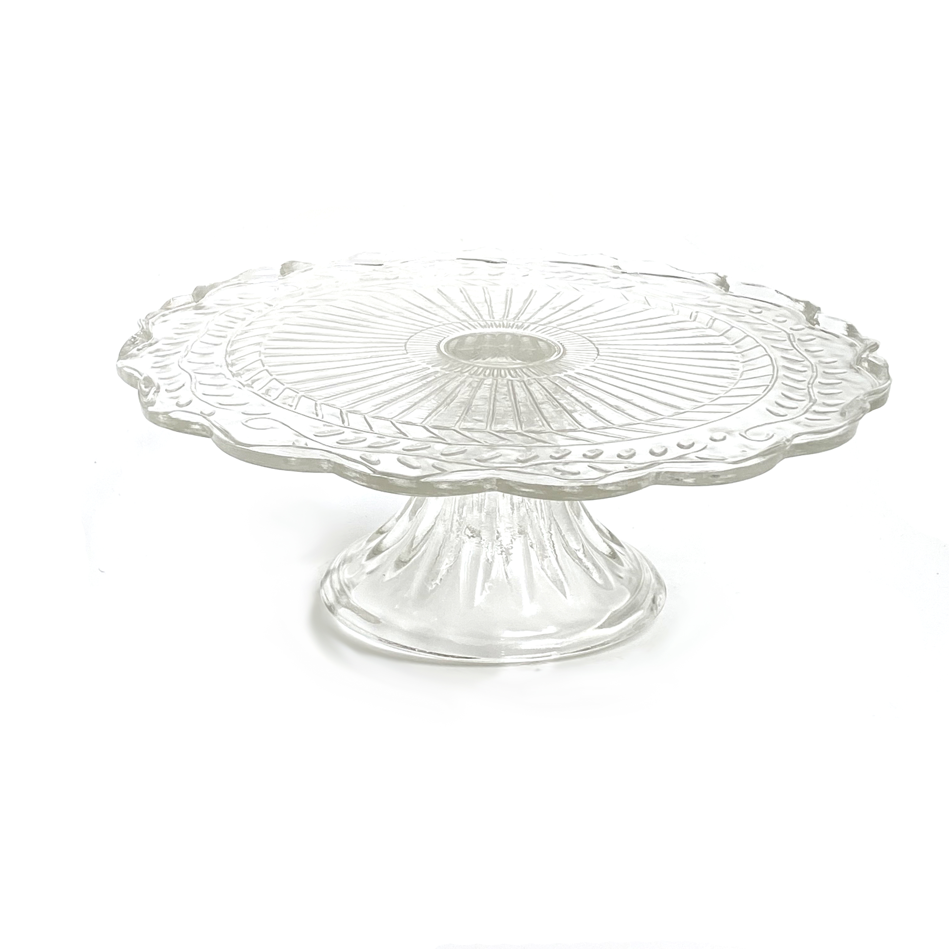 House Doctor SMALL PRESSED GLASS CAKESTAND