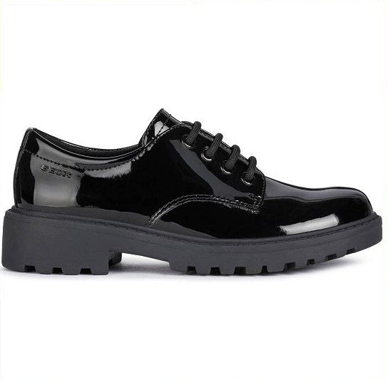GEOX J Casey Lace Up Patent Shoes