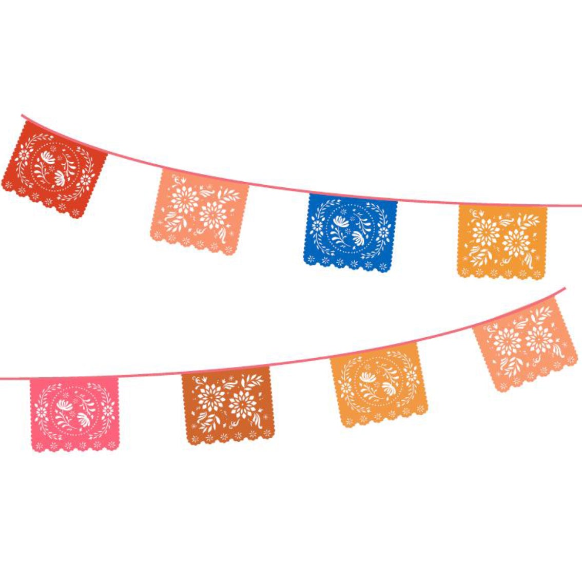 Talking Tables 2 PACKS OF MEXICAN PAPEL PICADO BUNTING