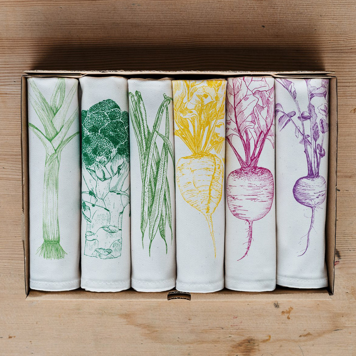 Lottie Day SET 6 NAPKINS | GARDEN VEG