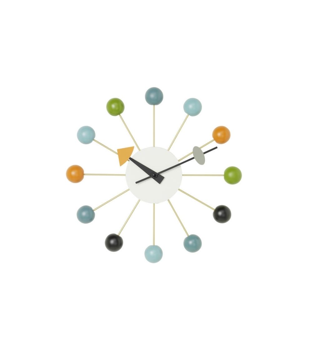 Vitra Multicolor Wood Ball Wall Clock