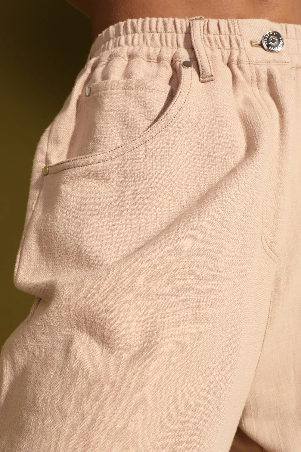 Trouva: Aw23 Danya Organic Cotton Twill Trouser In Washed Olive