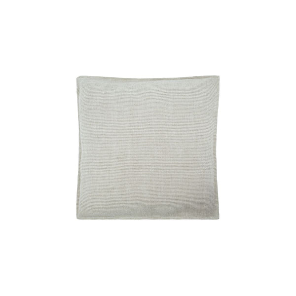 House Doctor Pale Green & Off-white Striped Linen Cushion Cover, 50 X 50 Cm