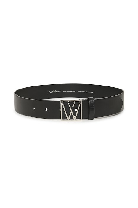 InWear Logoriiw Leather Belt - Black, S/m