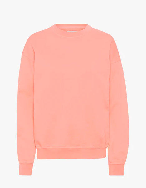 Colorful Standard Organic Oversized Crew - Bright Coral