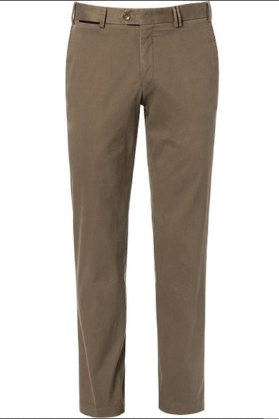 HILTL Morel Beige Teaker S Slim Fit Stretch Cotton Chinos