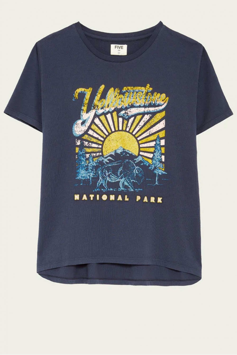 Five Jeans Yellowstone Tee In Navy