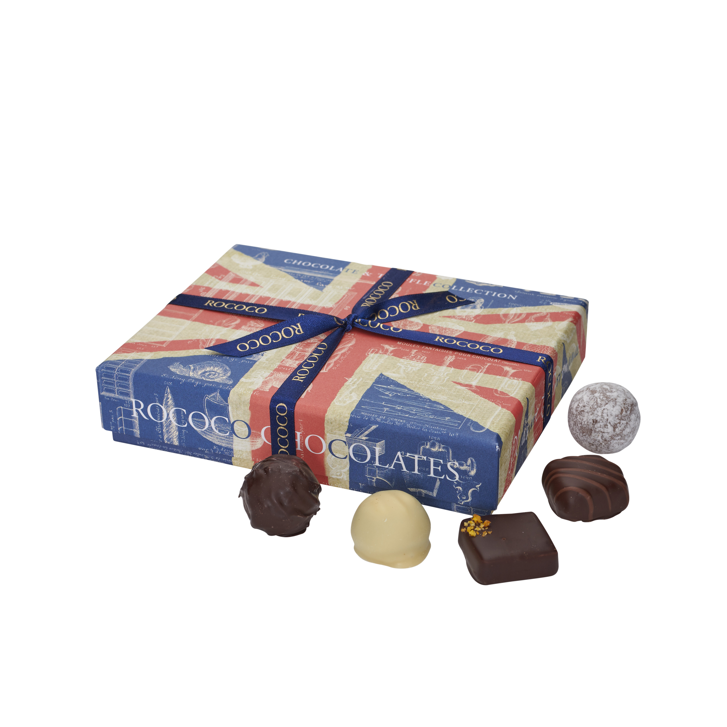 Rococo Chocolates Union Jack Chocolate and Truffle Collection - Small