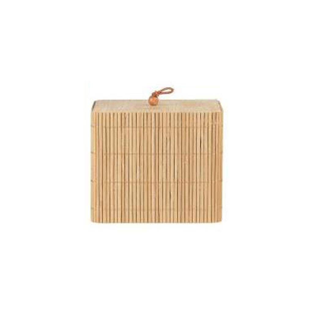 Ib Laursen Square Bamboo Box with Lid - Medium