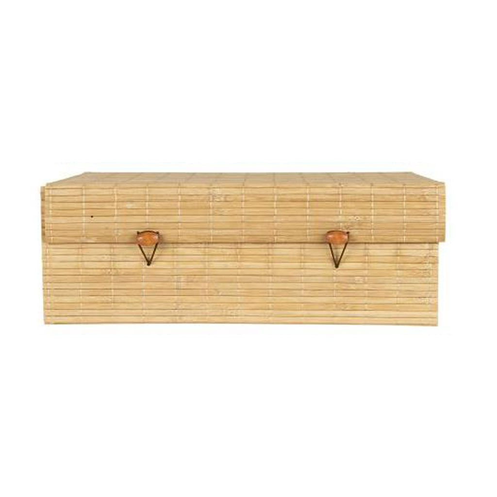 Ib Laursen Natural Bamboo Box with Rolling Lid - Large