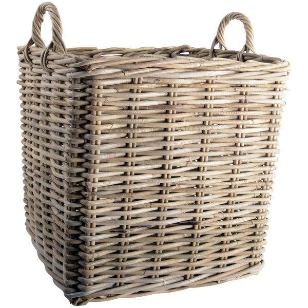 Grand Illusions Large Square Kubu Log Basket