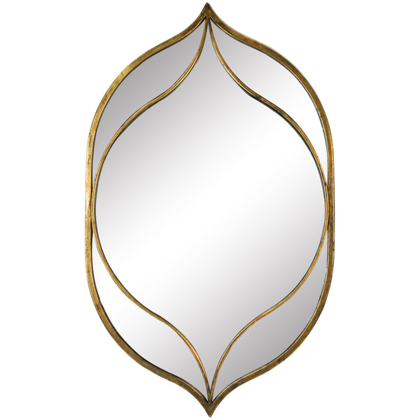 Bramley & White Elegance Gold Metal Mirror