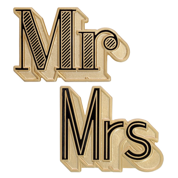 Alphabet Bags Mr/mrs Enamel Pin Set