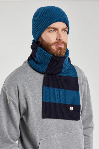 Armor Lux Navire and Bleu Glacial 79791 Heritage Scarf