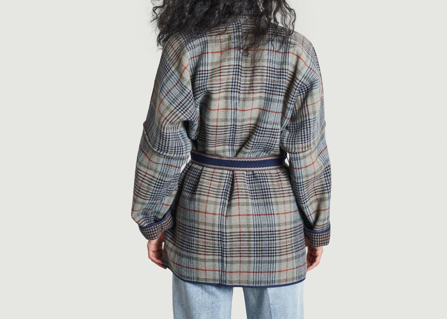 Chloe Stora Kimono Jacket in Gray