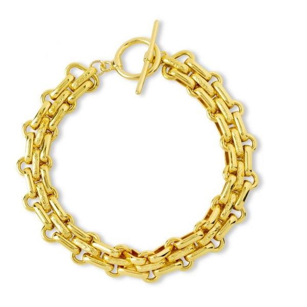 Ashiana London Saffron Gold Chain Bracelet