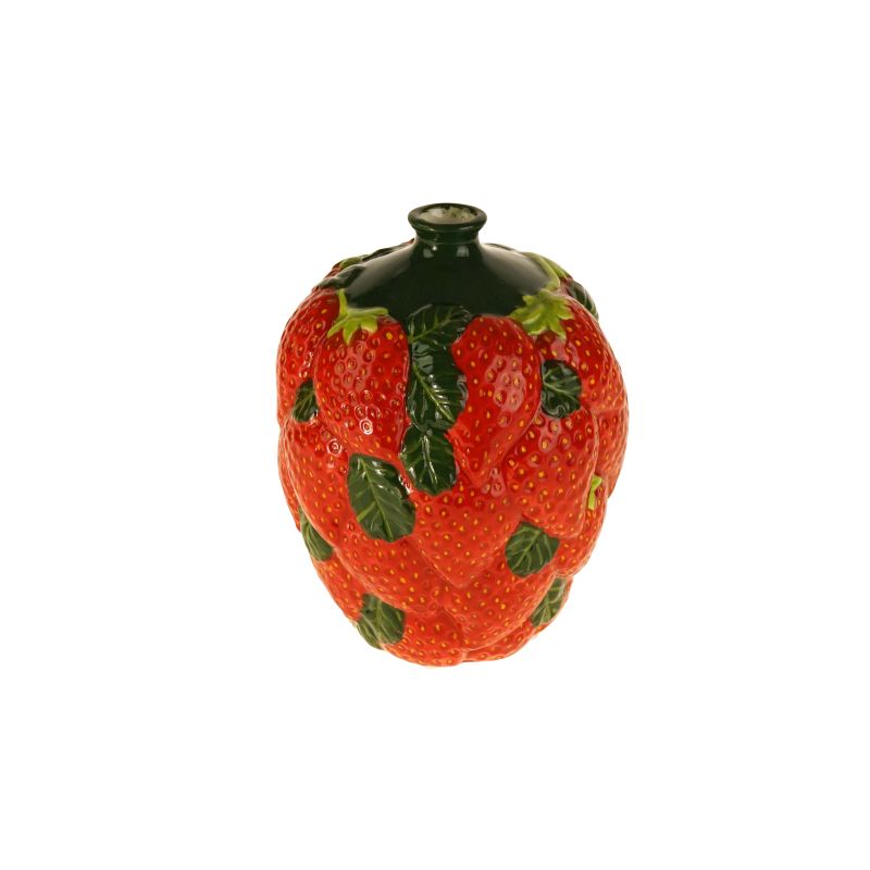 Werner Voss Decorative Strawberry & Leaves Shaped Vase