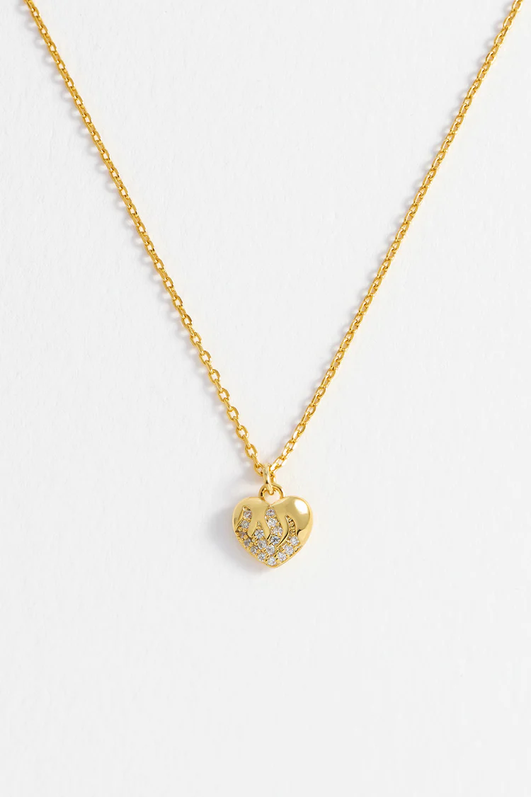 Estella Bartlett  Gold Plated Heart Pendant Necklace