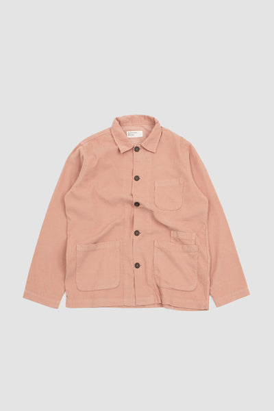 Universal Works Bakers Overshirt Fine Cord Pink