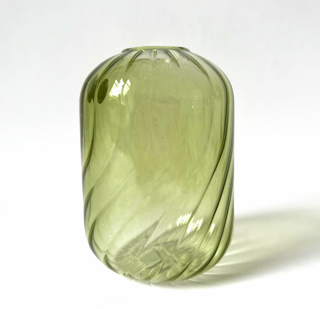 Hubsch Green Fleur Vases - Small
