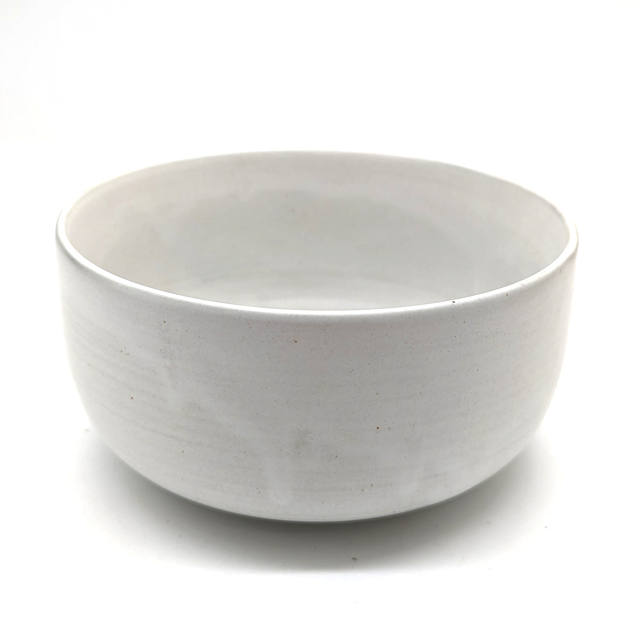 Hubsch Large White Clay Bowl - Large
