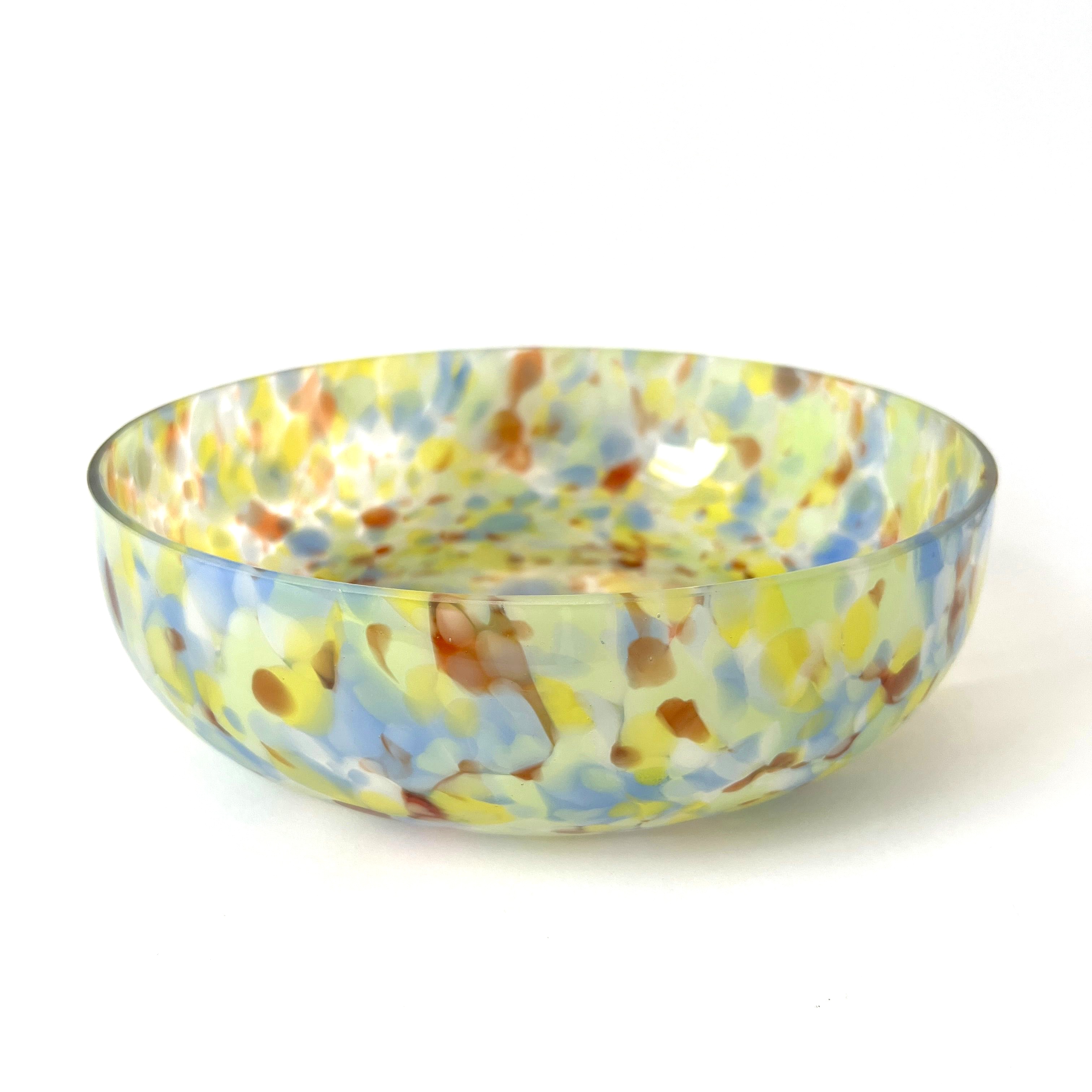 Hubsch Large Confetti Glass Bowl