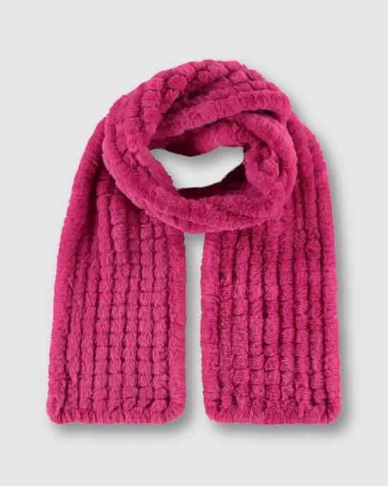 Rino and Pelle Barberry Pink Afke Faux Fur Scarf