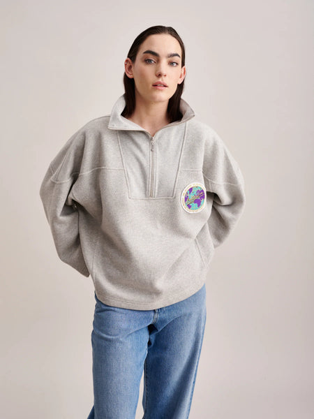 Bellerose Faso Sweatshirt - Heather Grey