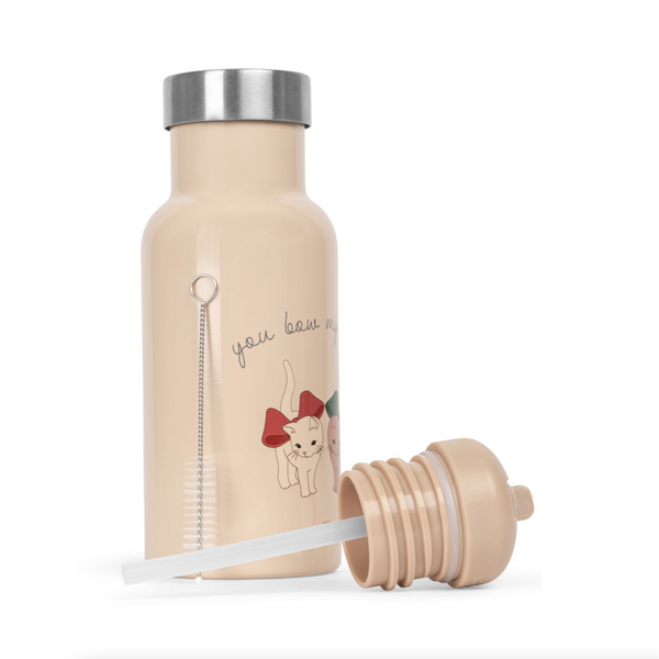 Konges Slojd Thermo Bottle - Bow Kitty