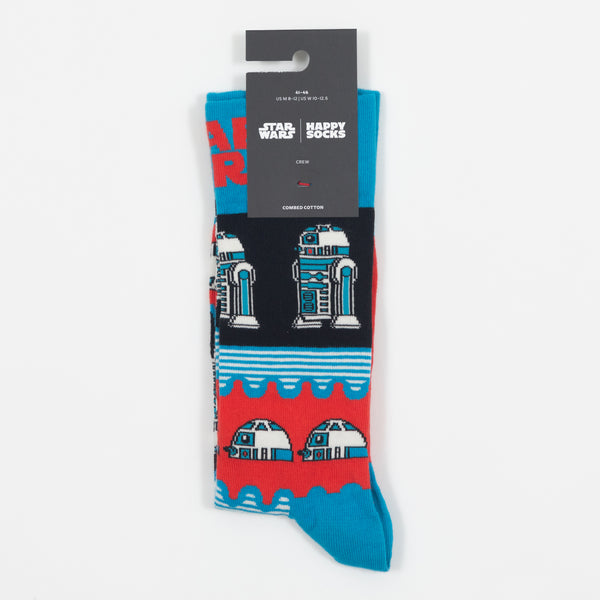 Happy Socks  Star Wars R2-D2 Socks in Blue & Red