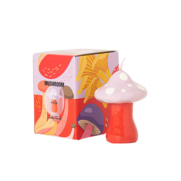 Helio Ferretti Pink and Red Mushroom Candle